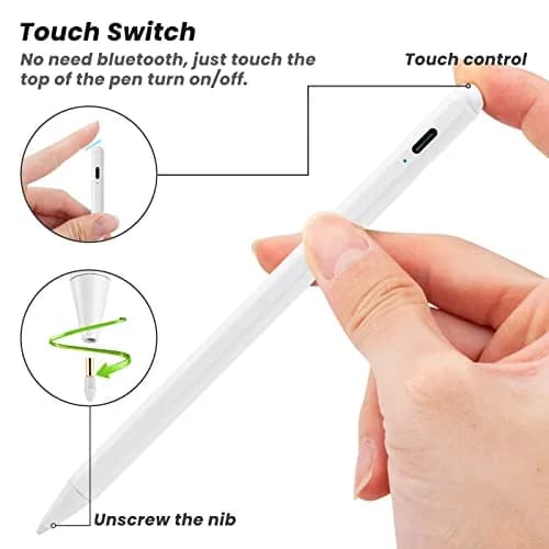 Minilabo iPad Pencil Pro for iPad Pro 11/13-inch M4/M5 | 2X Fast Charge Stylus with Palm Rejection thumbnail 5