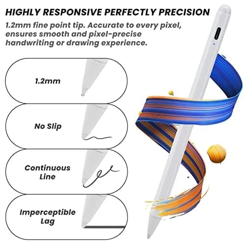 Minilabo iPad Pencil Pro for iPad Pro 11/13-inch M4/M5 | 2X Fast Charge Stylus with Palm Rejection thumbnail 2