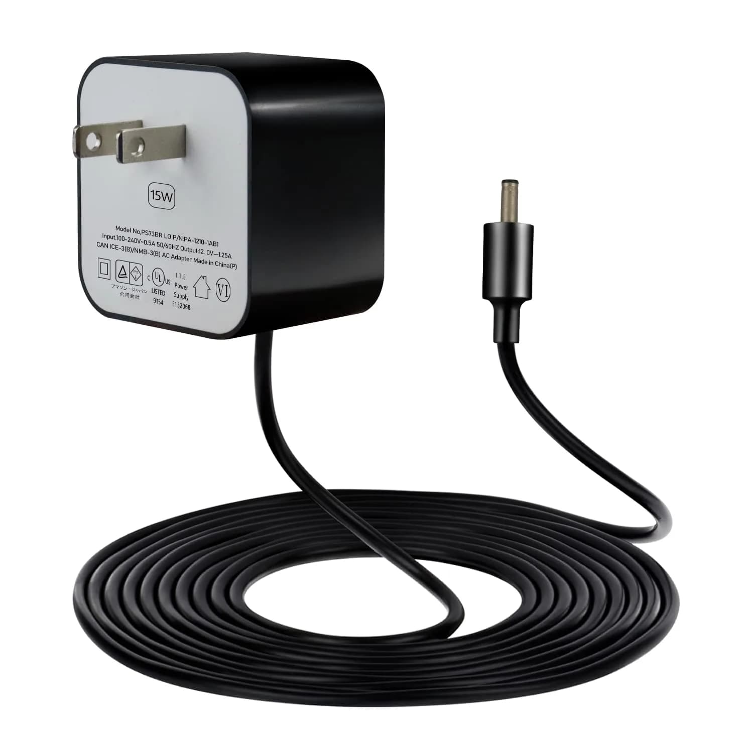 ZTTXL 15W Power Adapter for Echo, Dot 3rd & 4th Gen, Show 5, Spot, Fire TV Cube | 12V 1.25A 15W AC Power Cord - main product image