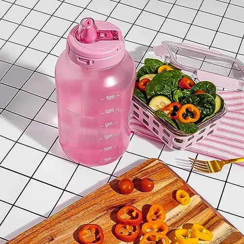 Ello Hydra 64oz Water Jug with Handle & Motivational Markers | Leak-Proof BPA Free Plastic Bottle (64 oz / 1.89L) thumbnail 8