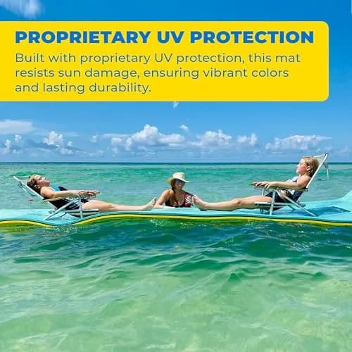 Aqua Lily Pad 9 Foot Water Flotation Device | Durable Foam Island for Water Fun thumbnail 4