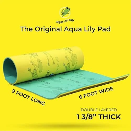 Aqua Lily Pad 9 Foot Water Flotation Device | Durable Foam Island for Water Fun thumbnail 8