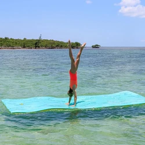 Aqua Lily Pad 9 Foot Water Flotation Device | Durable Foam Island for Water Fun thumbnail 2