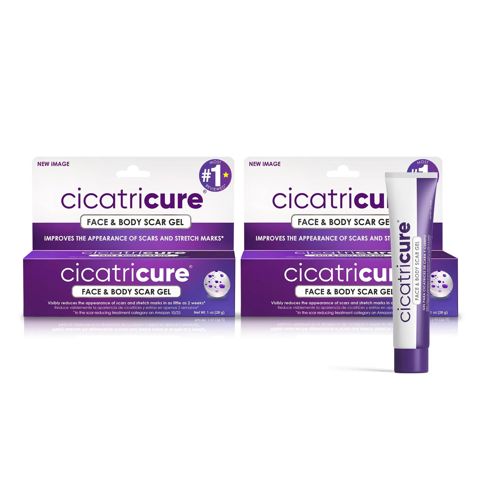 Cicatricure Advanced Scar Gel 28g (1 oz) | Clinically Proven Scar Treatment — Face & Body Scar Gel, 1oz
