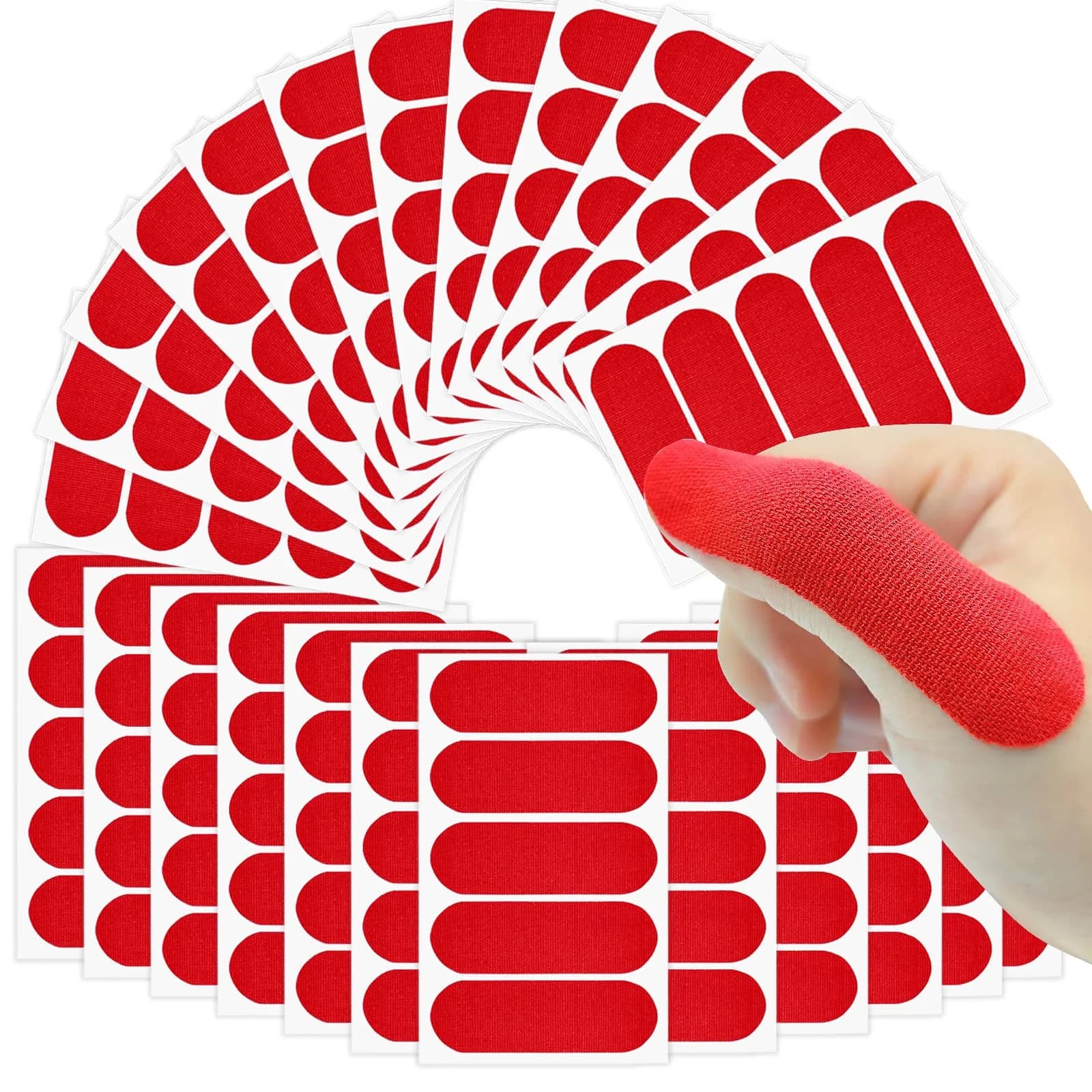 Birllaid Bowling Thumb Tape 120PCS Red | Sport Finger Protectors for Bowlers