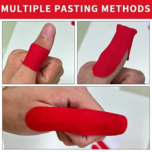 Birllaid Bowling Thumb Tape 120PCS Red | Sport Finger Protectors for Bowlers thumbnail 5
