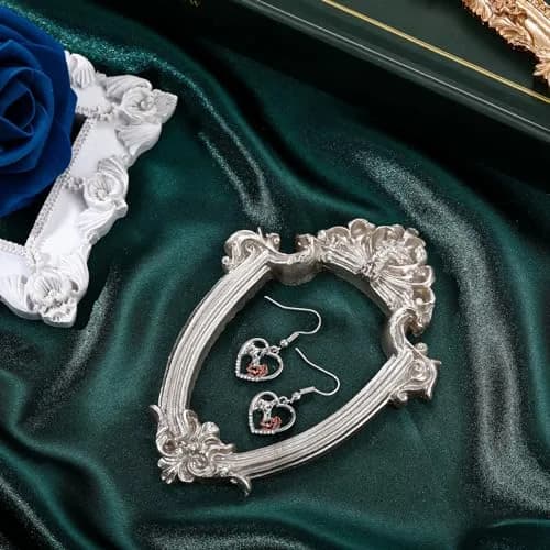 Yalikop Vintage Ornate Resin Picture Frames Set of 5 | 12.5cm x 10.16cm (4.92 x 4 in) Gold White Silver thumbnail 6