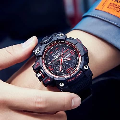 KXAITO Men's Sports Watch 58mm (2.28") | Military Style Analog-Digital Watch with LED, Alarm & Stopwatch thumbnail 5