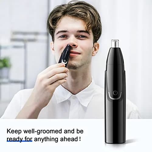 ZORAMI Rechargeable Ear and Nose Hair Trimmer - 2026 Professional Painless Eyebrow & Facial Hair Trimmer for Men Women, Powerful Motor and Dual-Edge Blades for Smoother Cutting Black thumbnail 6