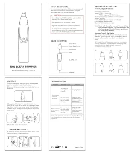 ZORAMI Rechargeable Ear and Nose Hair Trimmer - 2026 Professional Painless Eyebrow & Facial Hair Trimmer for Men Women, Powerful Motor and Dual-Edge Blades for Smoother Cutting Black thumbnail 7