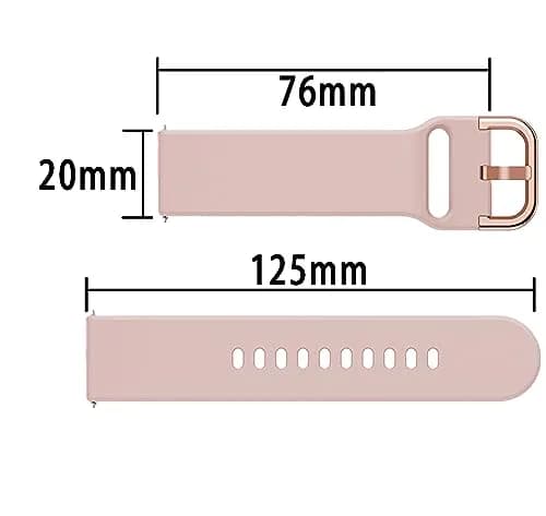 Ocdin Pink Silicone Watch Band for Omega x Swatch Moonswatch 20mm | Quick Release Strap thumbnail 3
