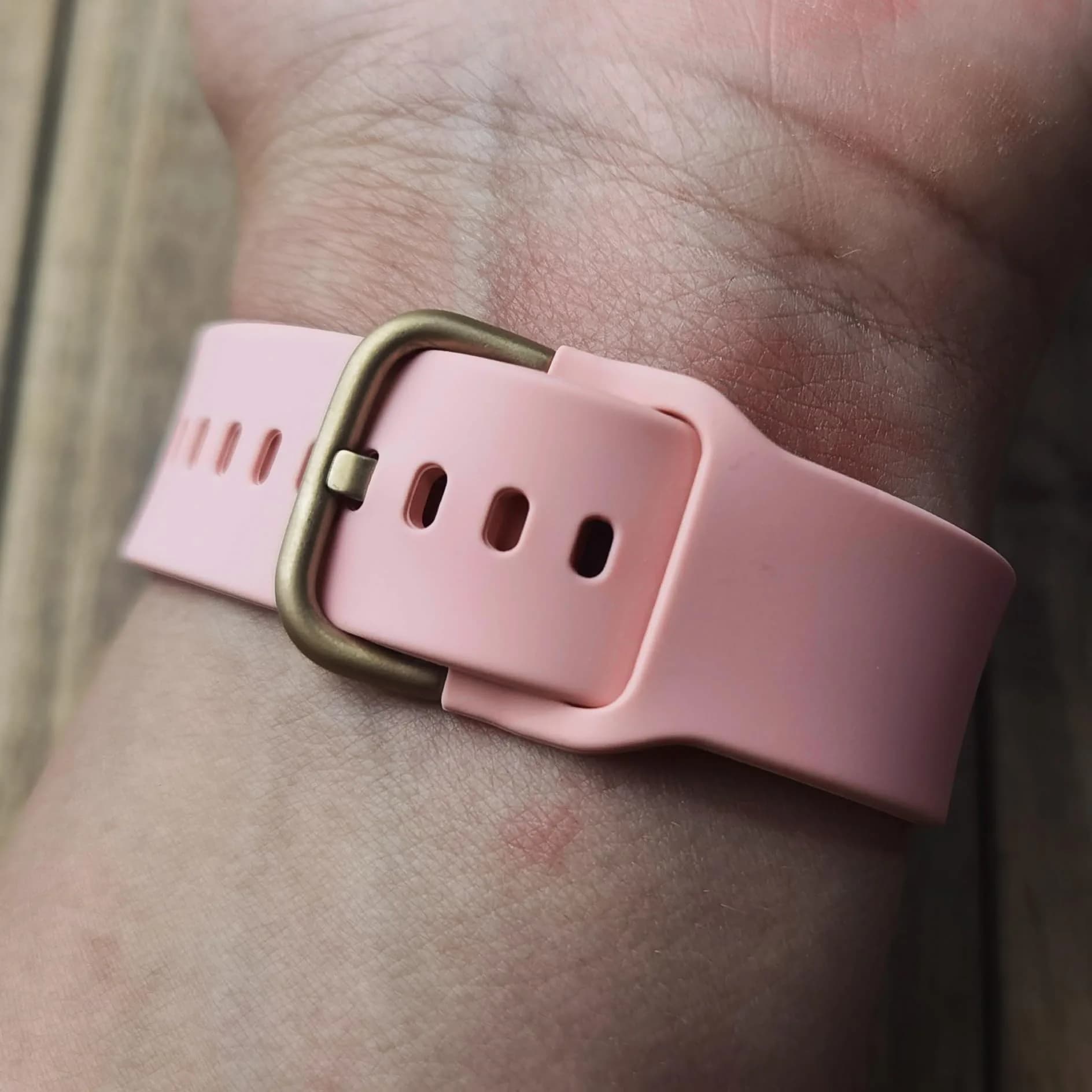 Ocdin Pink Silicone Watch Band for Omega x Swatch Moonswatch 20mm | Quick Release Strap - view 4