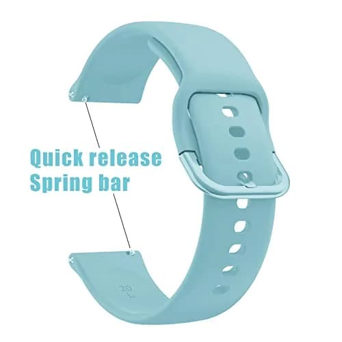 Ocdin Light Blue Watch Band for Omega X Swatch Moonswatch 20mm | Quick Release Silicone Strap thumbnail 2