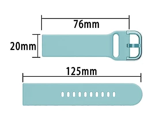 Ocdin Light Blue Watch Band for Omega X Swatch Moonswatch 20mm | Quick Release Silicone Strap thumbnail 3