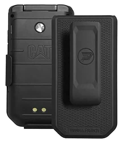 Wireless PROTECH Cell Phone Holster Compatible with CAT S22 Flip Phone | Secure Fit, Lightweight with Swivel Belt Clip thumbnail 1