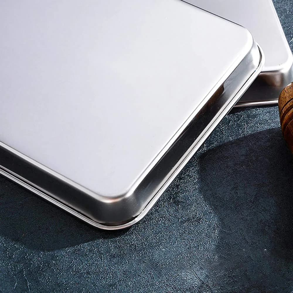 LabAider Professional Medical Surgical Stainless Steel Dental Procedure Tray 26 cm (10.5") x 20 cm (8.0") x 2.5 cm (1.0") | 3-Pack Lab Instrument Tools Trays - view 7