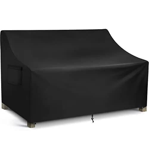 WLEAFJ Patio Sofa Cover Waterproof, Outdoor Loveseat Cover, Heavy Duty Outdoor Couch Cover, 58" W x 40" D x 31" H thumbnail 1