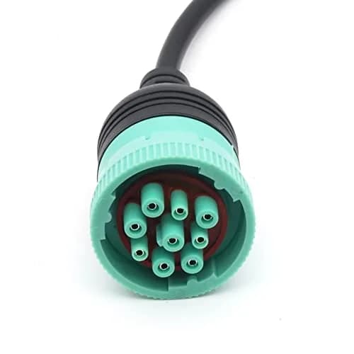 Exctool Vehicle Scan Tool Adapter for Heavy Duty Trucks | J1939 to OBD2, 9 Pin Green Connector (70-120c) thumbnail 3