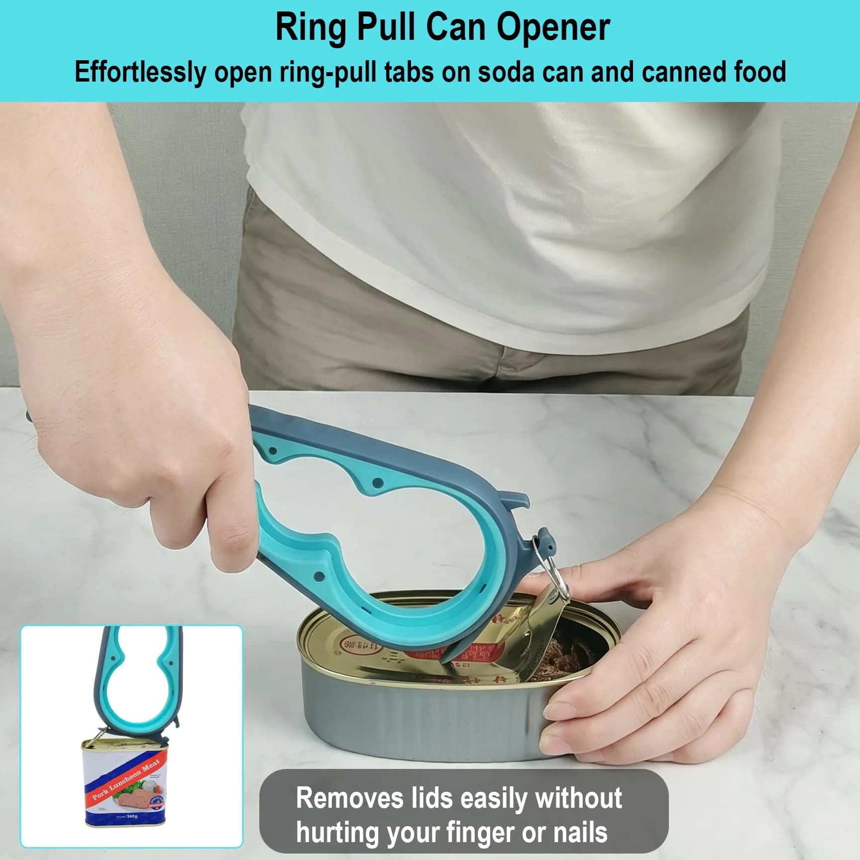 Otstar Jar Opener for Weak Hands | 5-in-1 Bottle & Jar Opener for Seniors & Arthritis thumbnail 5