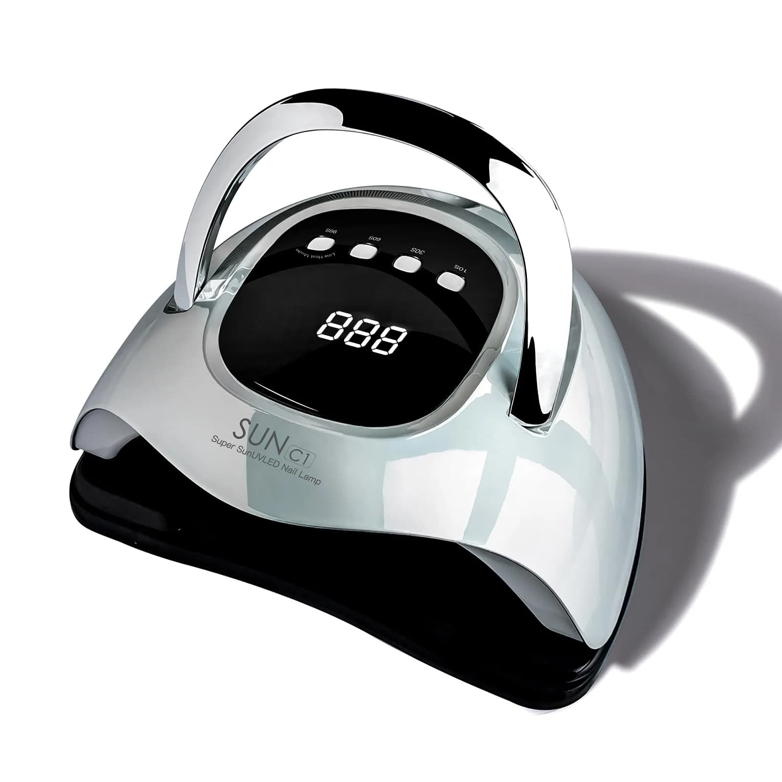 MIRAGE LAYON UV Nail Lamp 288W | Fast Gel Curing for Hands & Feet (70-120 chars) — Silver-corded