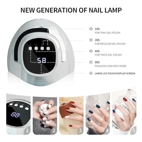 MIRAGE LAYON UV Nail Lamp 288W | Fast Gel Curing for Hands & Feet (70-120 chars) thumbnail 4