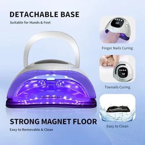 MIRAGE LAYON UV Nail Lamp 288W | Fast Gel Curing for Hands & Feet (70-120 chars) thumbnail 6