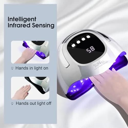 MIRAGE LAYON UV Nail Lamp 288W | Fast Gel Curing for Hands & Feet (70-120 chars) thumbnail 3
