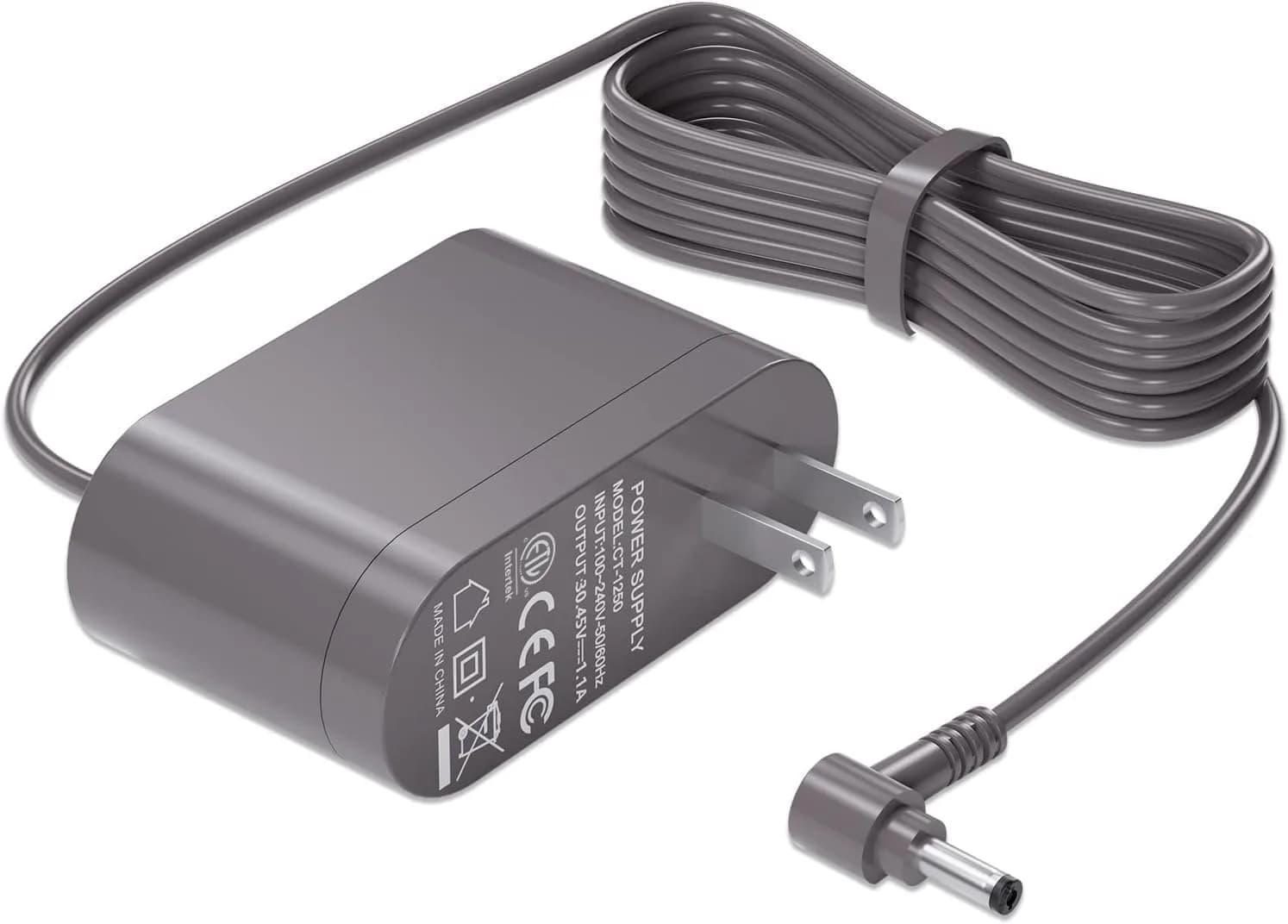vhbw 30.45V 1.1A Vacuum Charger | 6ft Cord, ETL Certified, Compatible with Dyson V10-V15, SV12-SV22 - main product image