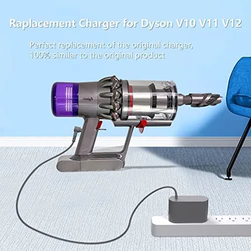 vhbw 30.45V 1.1A Vacuum Charger | 6ft Cord, ETL Certified, Compatible with Dyson V10-V15, SV12-SV22 thumbnail 6
