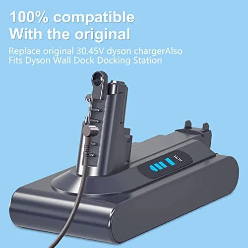 vhbw 30.45V 1.1A Vacuum Charger | 6ft Cord, ETL Certified, Compatible with Dyson V10-V15, SV12-SV22 thumbnail 8