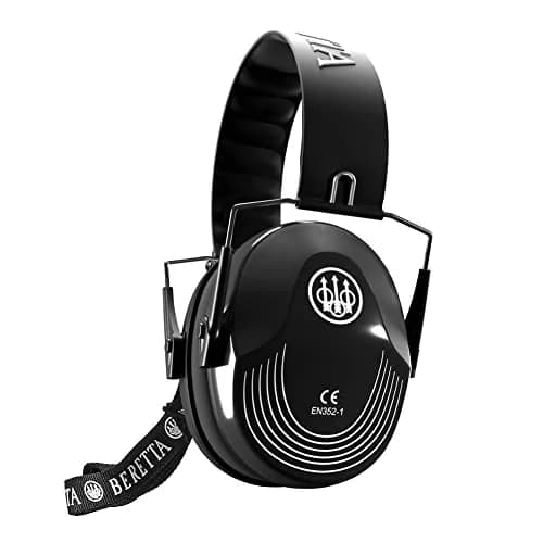 Beretta Safety Pro Earmuff - Black, 270 g (0.6 lb) | 25dB Noise Reduction for Shooting Range thumbnail 1