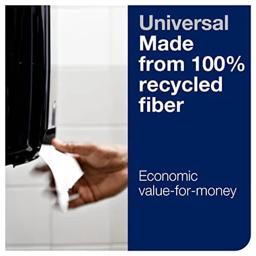 Tork Stainless Steel Image Line Paper Towel Dispenser with 6 Universal 1-Ply Rolls | 700 ft/roll, 1.5" Core thumbnail 8