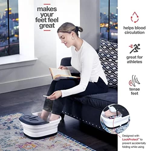 Medical king Foot Spa with Heat, Massage, Jets & Remote - Collapsible Pedicure Foot Bath 1.95 kg (4.3 lb) | Relaxing Foot Soak with Bubbles & Vibration thumbnail 4