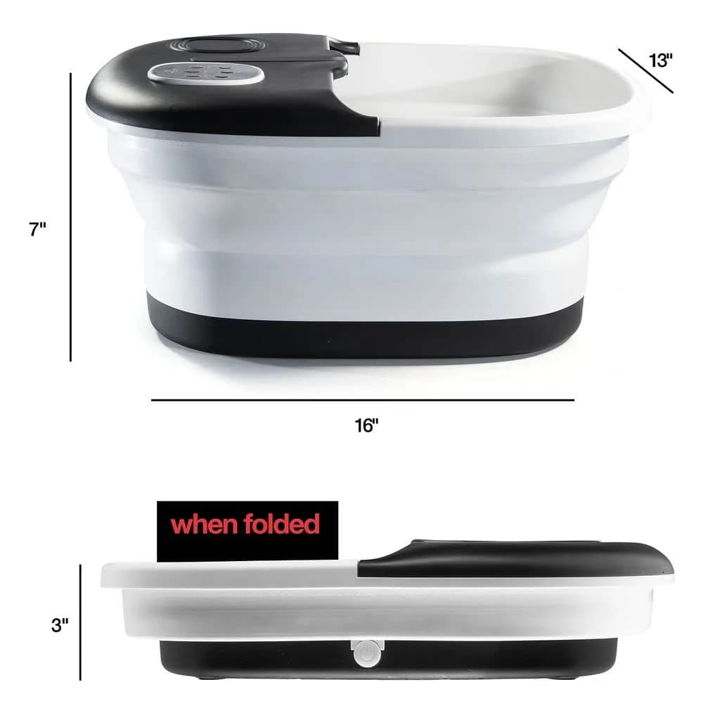 Medical king Foot Spa with Heat, Massage, Jets & Remote - Collapsible Pedicure Foot Bath 1.95 kg (4.3 lb) | Relaxing Foot Soak with Bubbles & Vibration - view 7