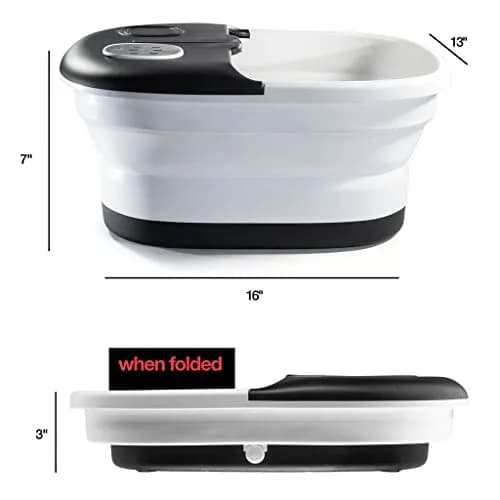 Medical king Foot Spa with Heat, Massage, Jets & Remote - Collapsible Pedicure Foot Bath 1.95 kg (4.3 lb) | Relaxing Foot Soak with Bubbles & Vibration thumbnail 7