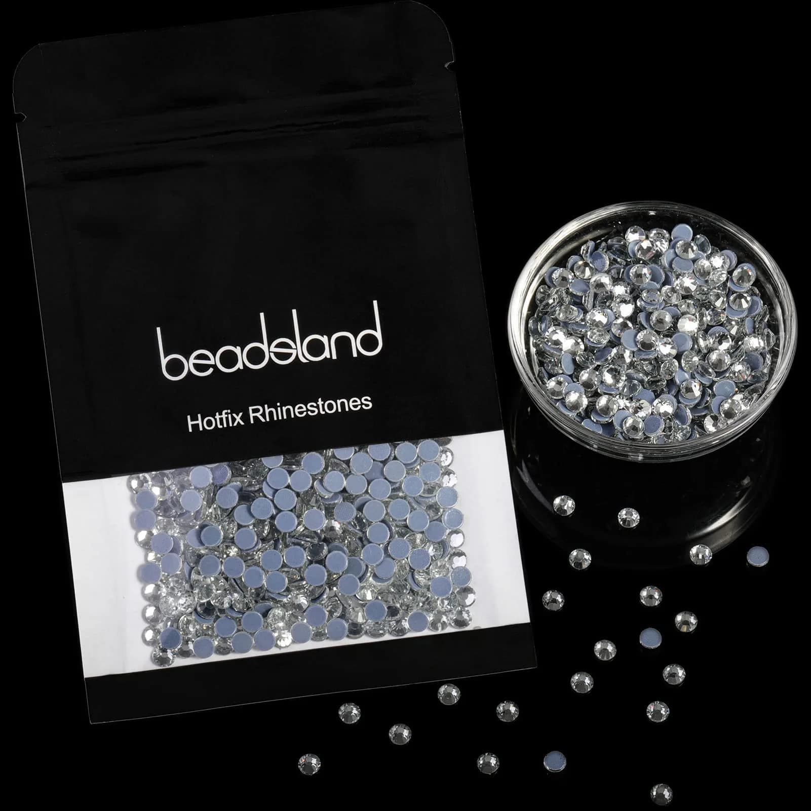 BEADSLAND Hotfix Rhinestones SS10 (2880pcs, 2.7-2.9mm) | Glass Crystal Flatback for Crafts & Clothes - view 5