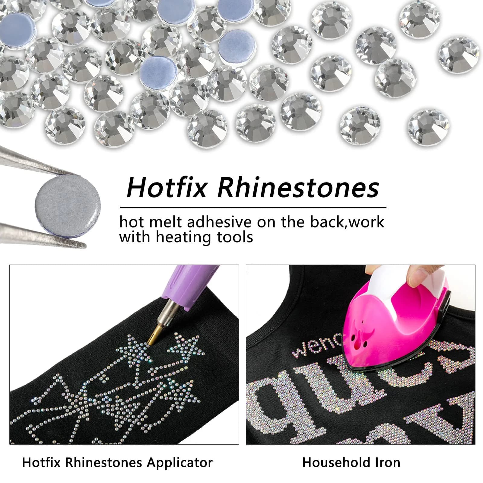 BEADSLAND SS10 Crystal Rhinestones 2880pcs | Dazzling Glass Craft Embellishments for DIY Projects - view 4