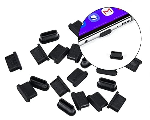 iKammo 20 Pcs USB C Dust Plugs Cover with 2 Cleaning Brushes | Protects Ports from Dust, Lint, and Grime thumbnail 3
