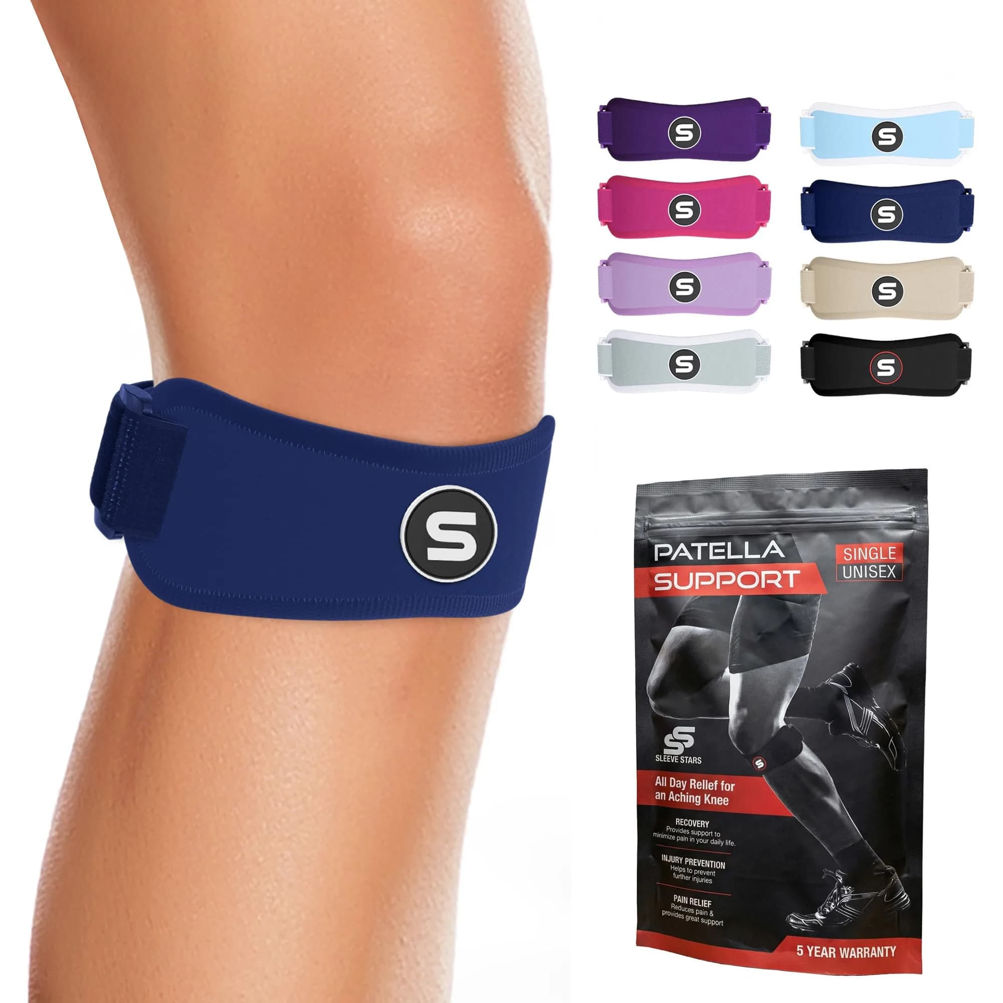 Sleeve Stars Patellar Tendon Support Strap Navy Blue Adult | FDA Approved Orthopedic Brace for Pain Relief — Navy Blue