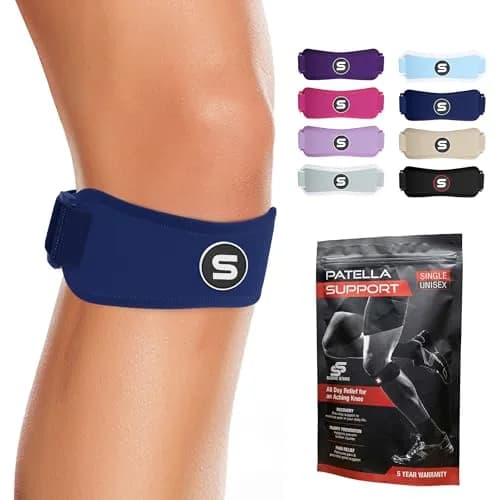Sleeve Stars Patellar Tendon Support Strap Navy Blue Adult | FDA Approved Orthopedic Brace for Pain Relief thumbnail 1