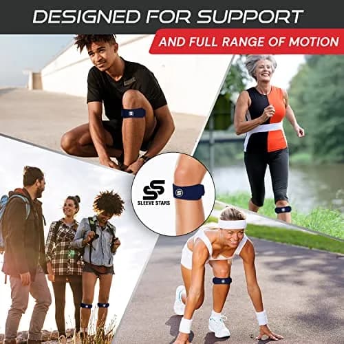 Sleeve Stars Patellar Tendon Support Strap Navy Blue Adult | FDA Approved Orthopedic Brace for Pain Relief thumbnail 5