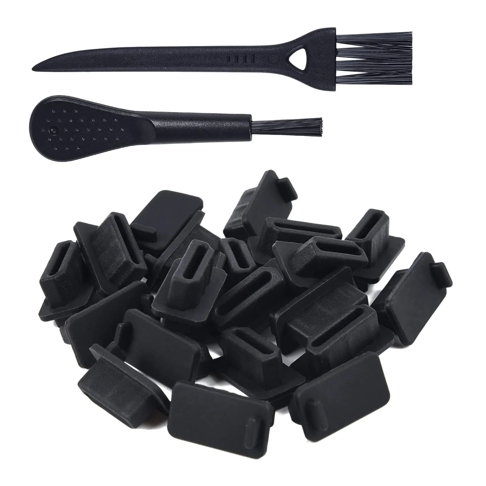 iKammo 20 Pcs Lightning Port Dust Plugs with 2 Cleaning Brushes | Protects iPhone Charging Ports — HDMI Port
