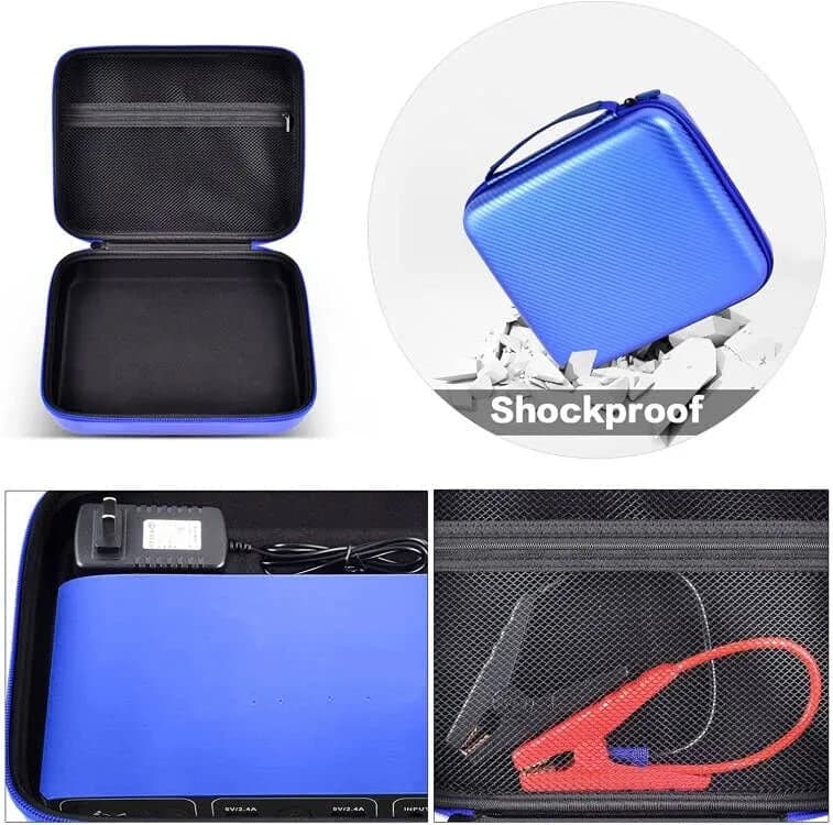 GWCASE Blue EVA Hard Case for Halo Bolt Air Jump Starter with Tire Pump | Portable Power Bank Organizer Holder thumbnail 5