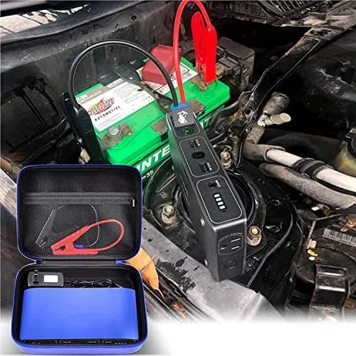 GWCASE Blue EVA Hard Case for Halo Bolt Air Jump Starter with Tire Pump | Portable Power Bank Organizer Holder thumbnail 7