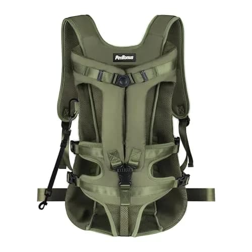 PetBonus Dog Front Carrier Backpack for Small & Medium Dogs | Breathable & Adjustable (14.8"L x 12.1"W x 3.9"H) thumbnail 1