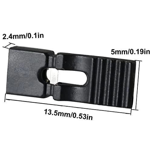 MEETOOT Black Standard 2.54mm Pin Header Jumper Caps 100pcs | 13.5 x 5 x 2.4mm thumbnail 4