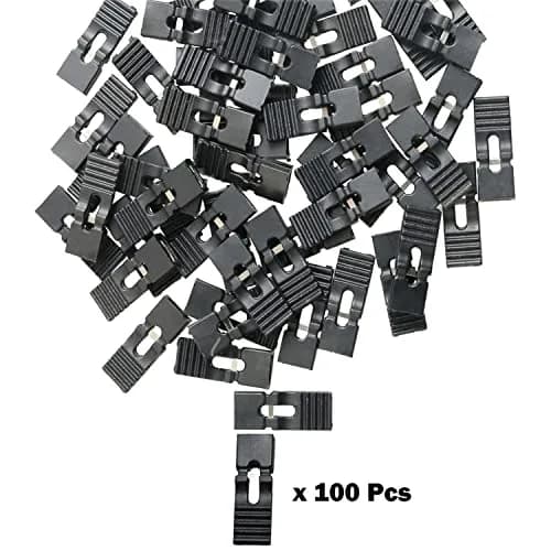 MEETOOT Black Standard 2.54mm Pin Header Jumper Caps 100pcs | 13.5 x 5 x 2.4mm thumbnail 2