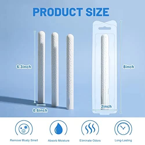 Linyuthia Diatomite Drying Sticks 16cm (6.3 Inch) | 4 Pcs White Dot Style thumbnail 2