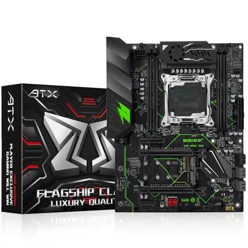 MACHINIST X99 MR9A PRO ATX Motherboard LGA 2011-3 DDR4 64GB Max 28.5cm x 22cm | Supports Intel Xeon E5 V3/V4 & Core i7 5th/6th Gen thumbnail 1