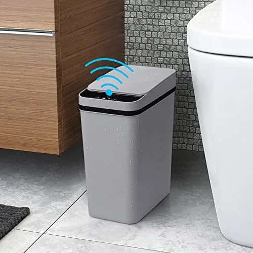 Anborry Smart Touchless Bathroom Trash Can 2.2 Gallon | Automatic Sensor Waste Bin for Small Spaces thumbnail 1